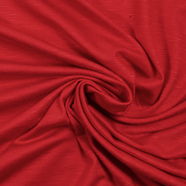 Jersey de viscose flammé rouge