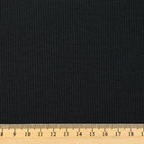 Jersey de coton côtelé bleu sombre
