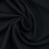 Jersey de coton côtelé bleu sombre