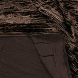 Velours froissé marron