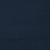 Jersey de coton côtelé bleu foncé