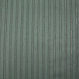 Coton lin rayé Lurex doré fond vert jade foncé
