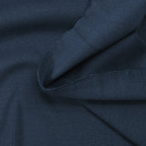 Jersey de coton côtelé bleu foncé