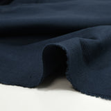 Jersey de coton côtelé bleu foncé