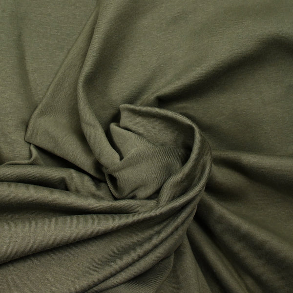Jersey de coton vert militaire