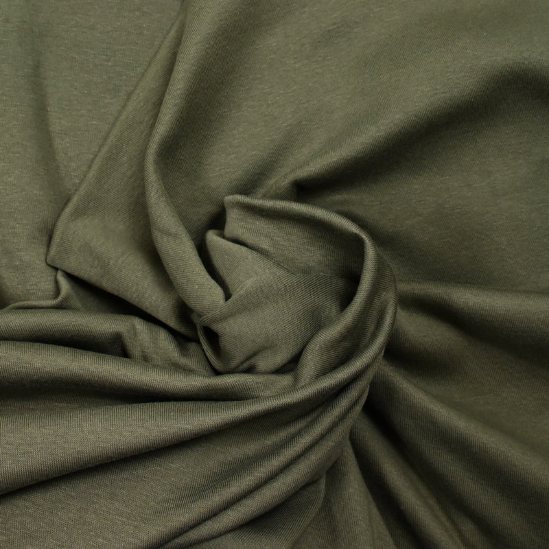 Jersey de coton vert militaire