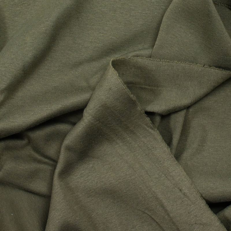 Jersey de coton vert militaire