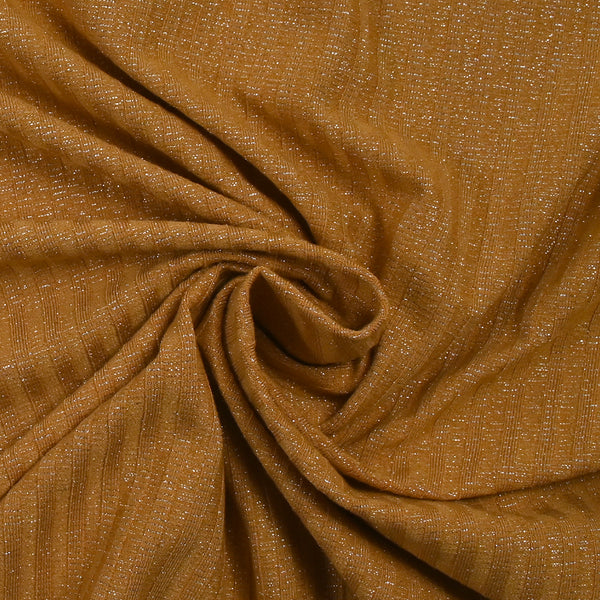 Maille côtelée Lurex Éloïse camel