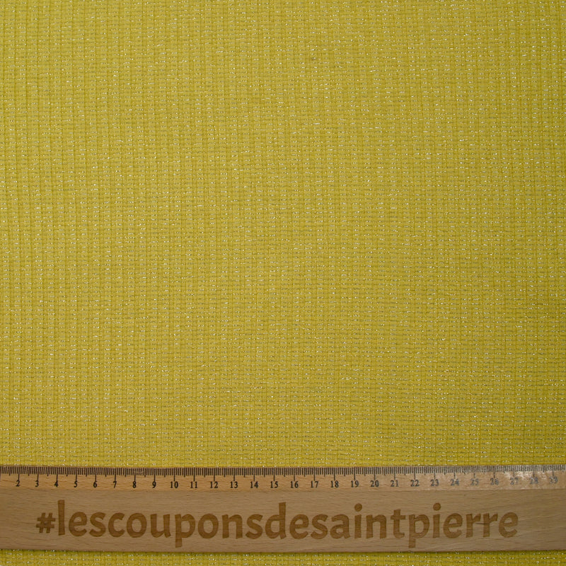 Maille côtelée Lurex Cindy jaune