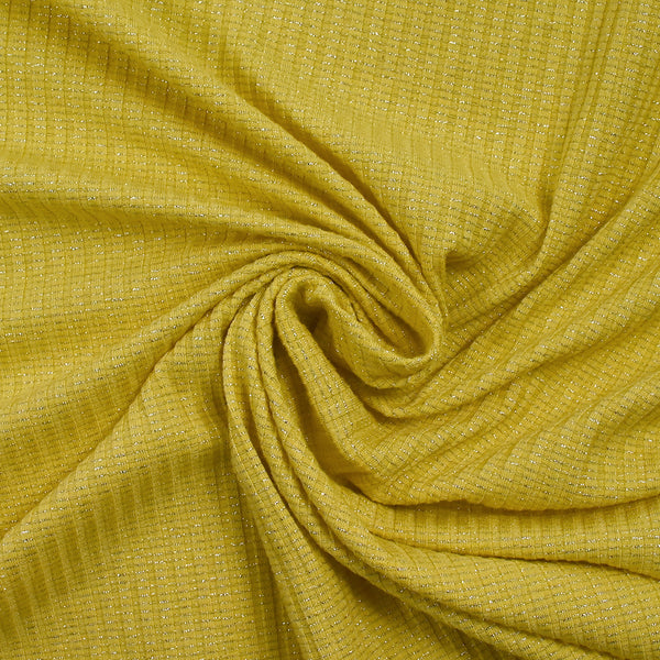 Maille côtelée Lurex Cindy jaune
