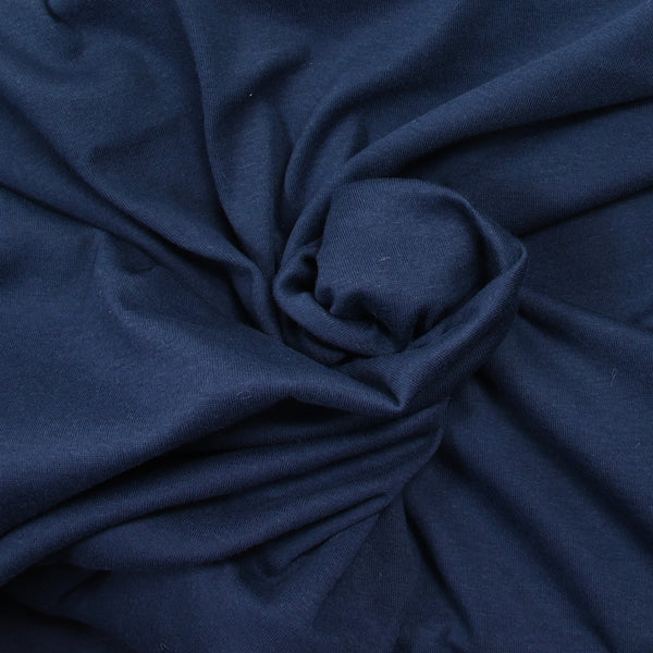 Jersey de coton marine abysse