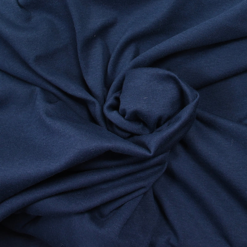 Jersey de coton marine abysse