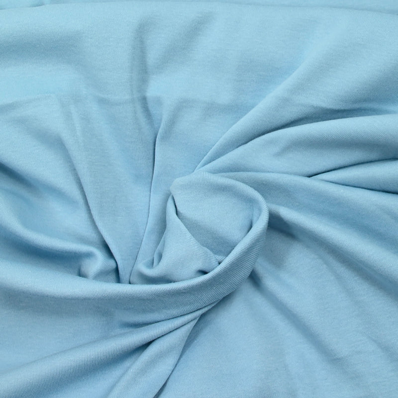 Jersey de coton bleu céleste