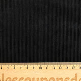Black soft corduroy jersey