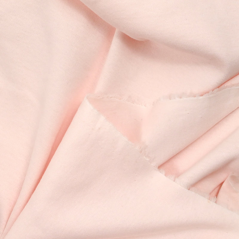 Jersey de coton rose dragée