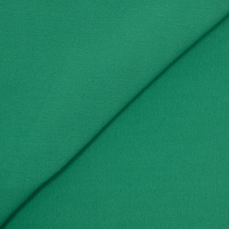 Crêpe polyester fluide emeraude