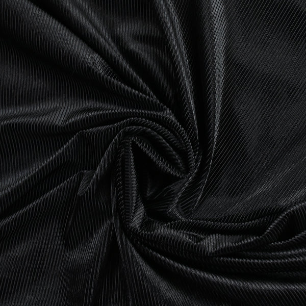 Jersey de velours côtelé doux noir