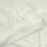 Crêpe georgette en polyester blanc