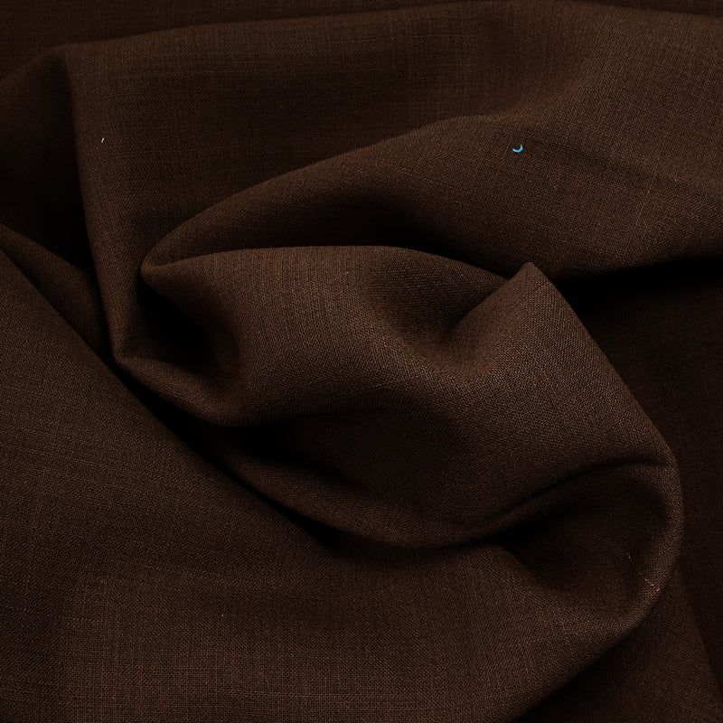 Brown mixed woolen wool fabric