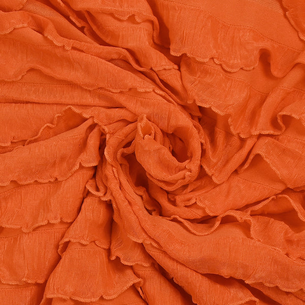 Maille à volants orange