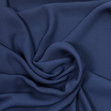 Crêpe georgette polyester bleu foncé