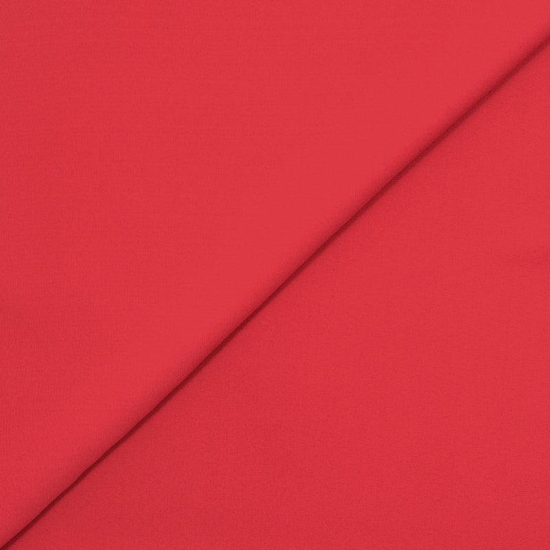 Crêpe georgette polyester rouge
