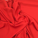 Crêpe georgette polyester rouge