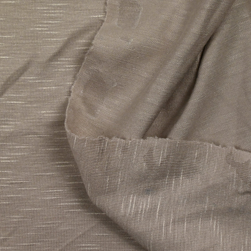Jersey de viscose flammé argile