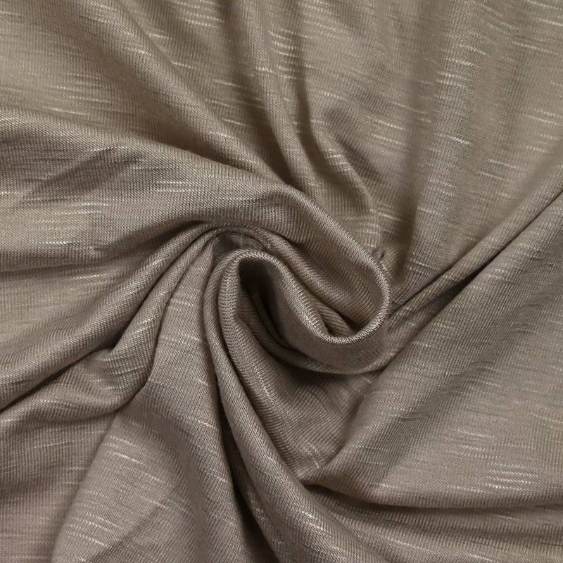 Jersey de viscose flammé argile