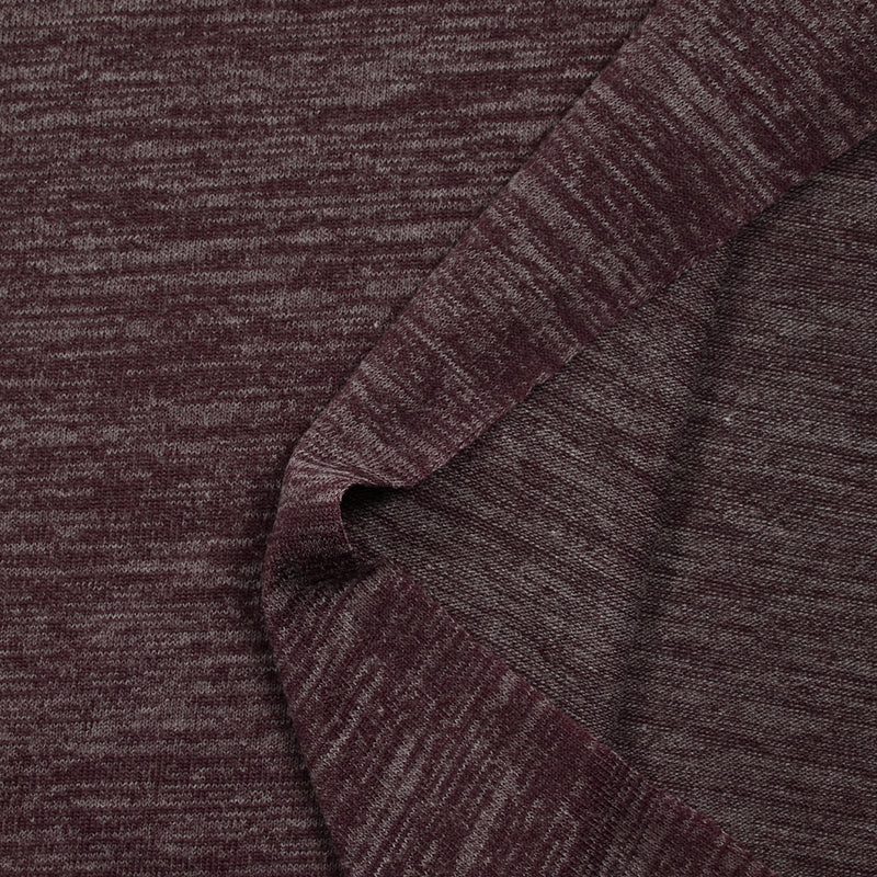 Maille de polyester chinée violet foncé