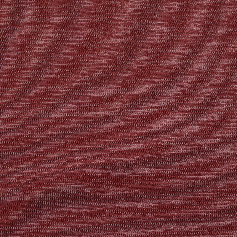 Maille de polyester chinée bordeaux
