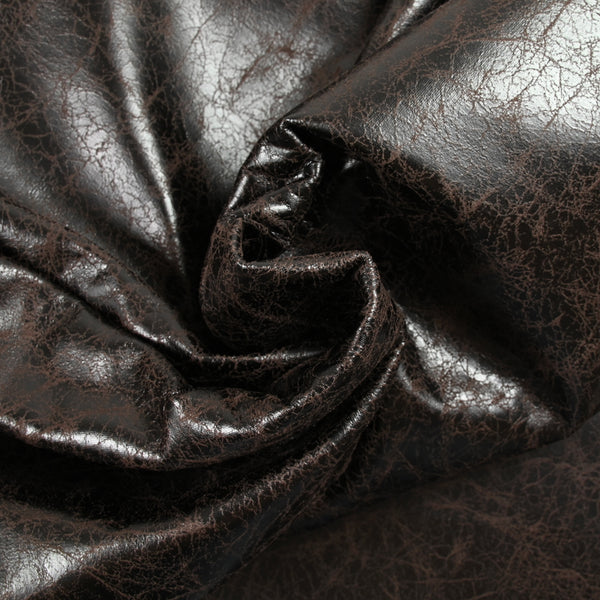 Simili cuir marron envers polaire noir