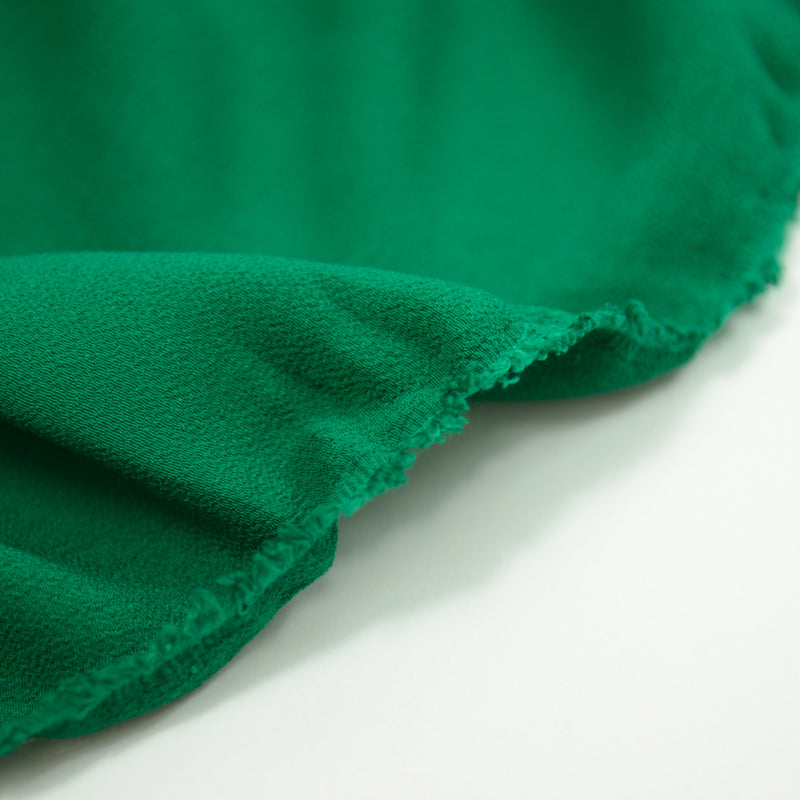 Crêpe polyester fluide emeraude