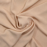 Jersey fin viscose côtelé nude
