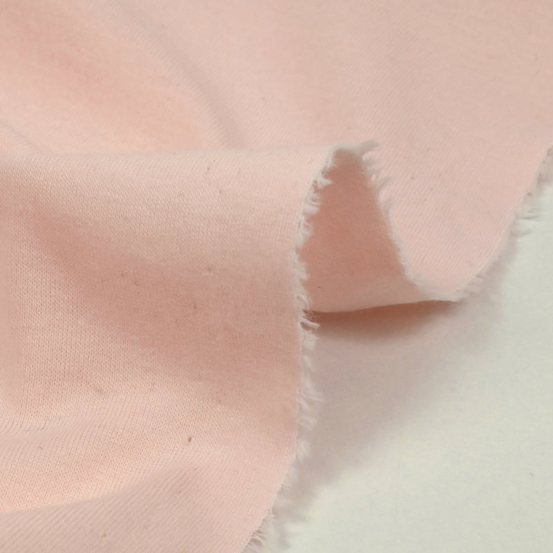 Jersey de coton rose dragée