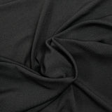 Jersey fin viscose côtelé noir