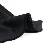 Jacquard polycoton rayé noir