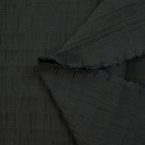 Polycoton rayé ton sur ton noir