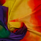Maille de viscose imprimé poudre multicolore