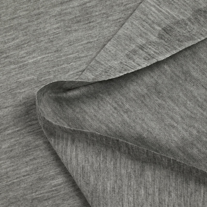 Jersey de viscose gris chiné