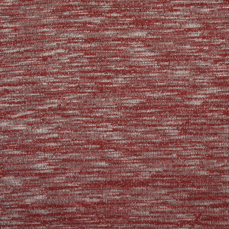 Maille chinée Elisa lurex argent fond rouge