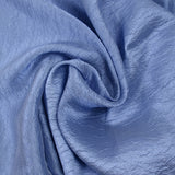 100% Soie froissée bleu bleuet