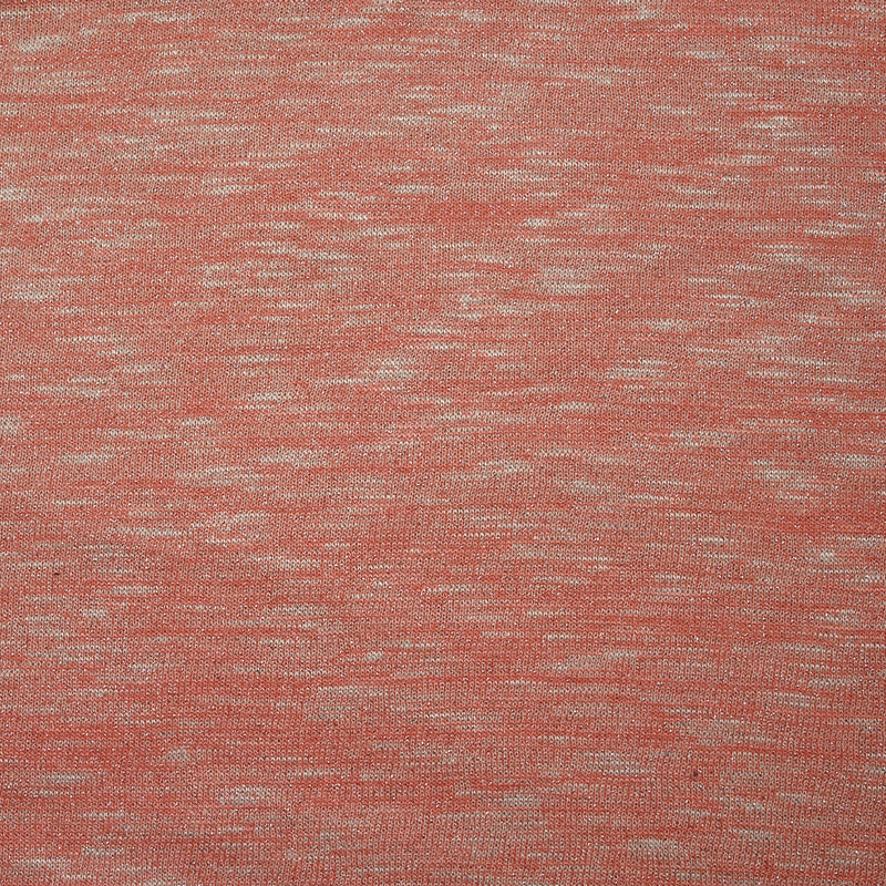 Maille chinée Elisa lurex argent fond corail