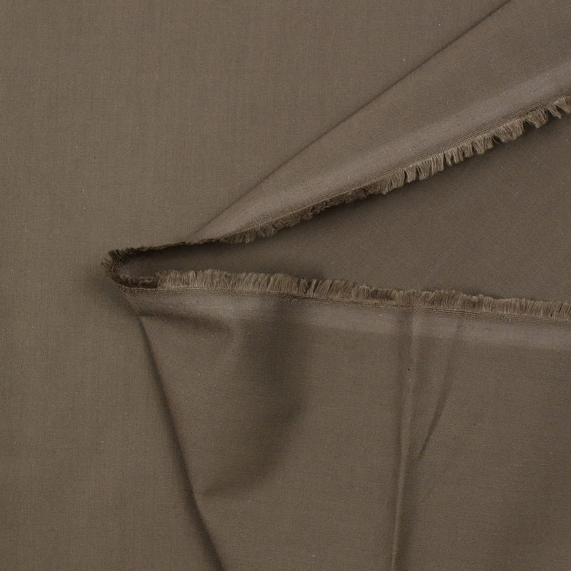 Voile de coton taupe foncé