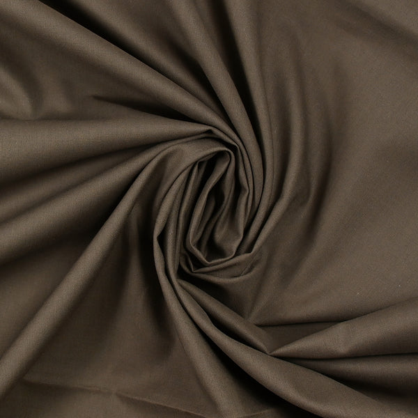Voile de coton taupe foncé