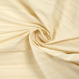 Bengaline polycoton rayée ton sur ton écru naturel