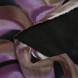 Maille Milano polyviscose camouflage abstrait violet