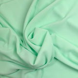 Crêpe polyester fin vert d'eau