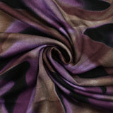 Maille Milano polyviscose camouflage abstrait violet