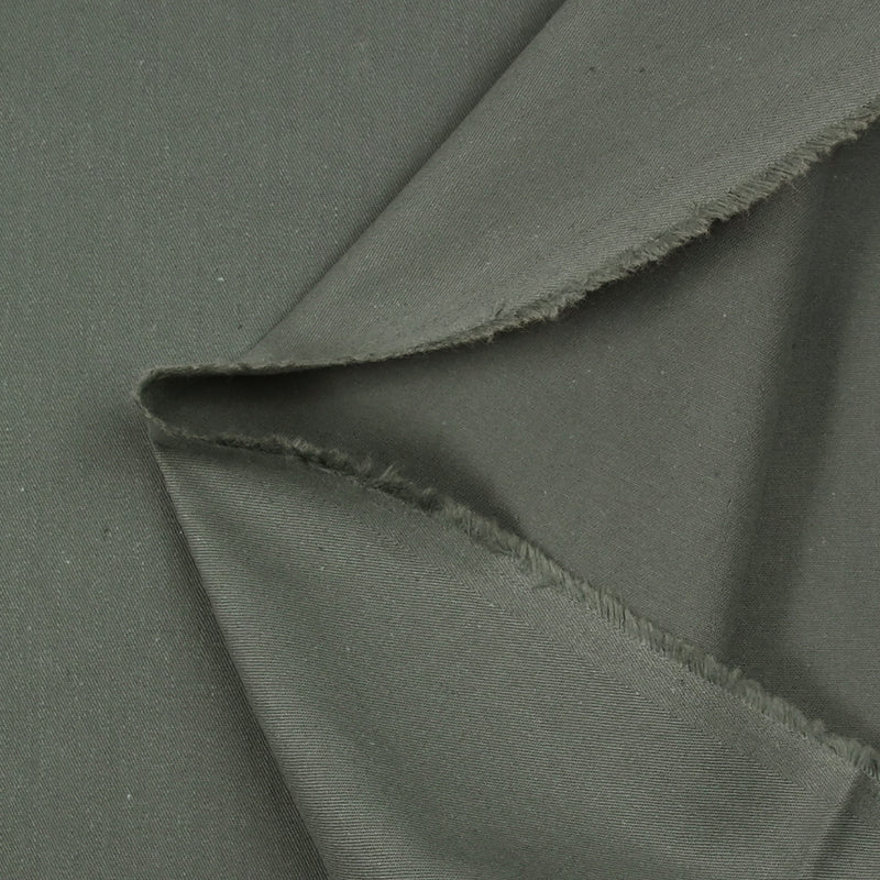 Sergé de coton gris foncé